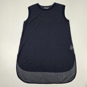 Vince Top Womens Small‎ Sleeveless Stretch Silk Sheer Tunic Longline Layering